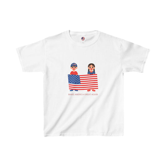 Kids Heavy Cotton Tee | Make American Great Again